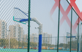 Instalação de alambrado em quadra esportiva no Rio de Janeiro